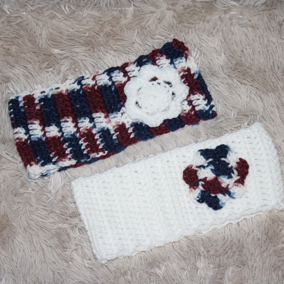 Vintagejelyfish Accessories - Beautiful NWOT Winter Crocheted Earwarmers